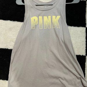 PINK Grey tank top